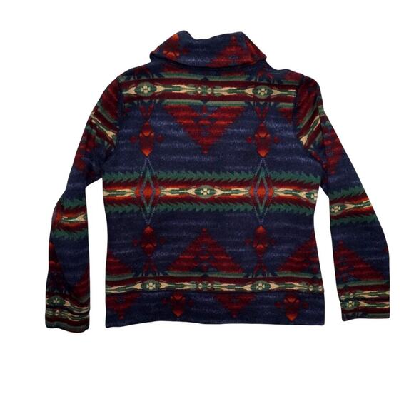 Ralph Lauren LRL Lauren Jeans Co Southwestern Aztec Cardigan Shawl Collar Size L - Picture 9 of 9